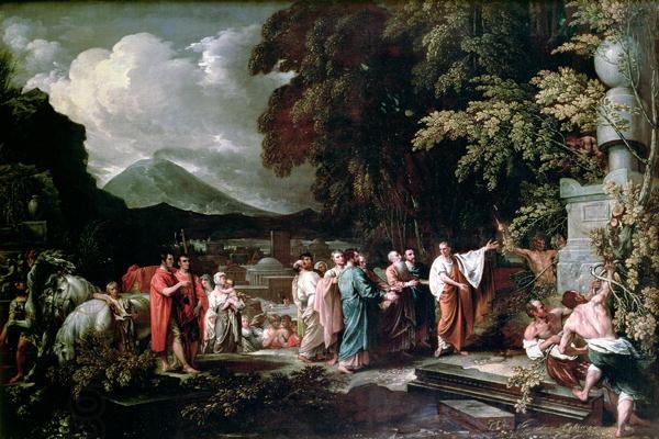 Benjamin West Cicero and the magistrates discovering the tomb of Archimedes China oil painting art